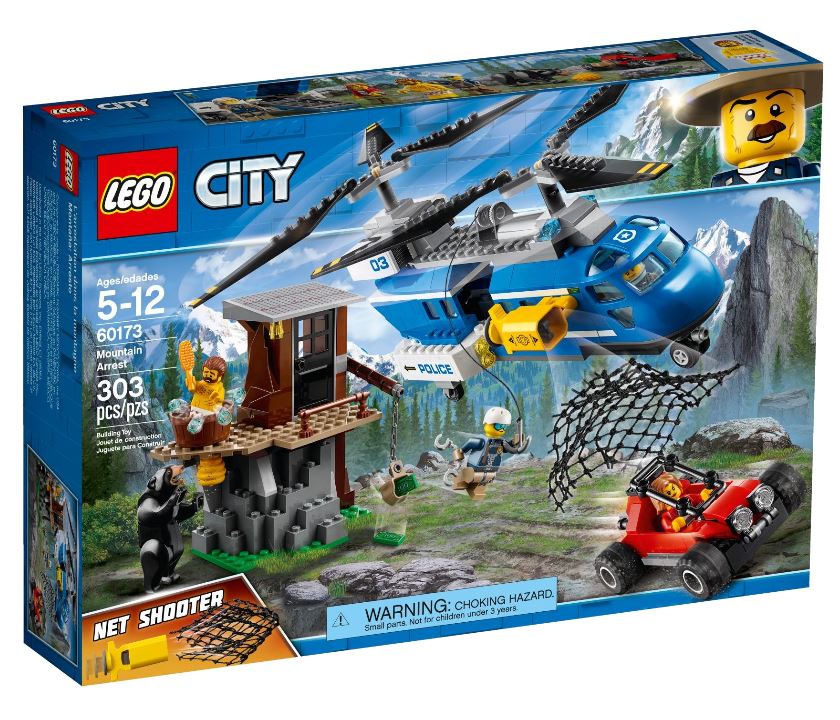 Конструктор из серии Lego City - Погоня в горах  